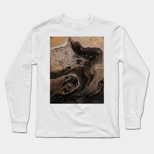 Sands of Time Abstract Acrylic Art Long Sleeve T-Shirt